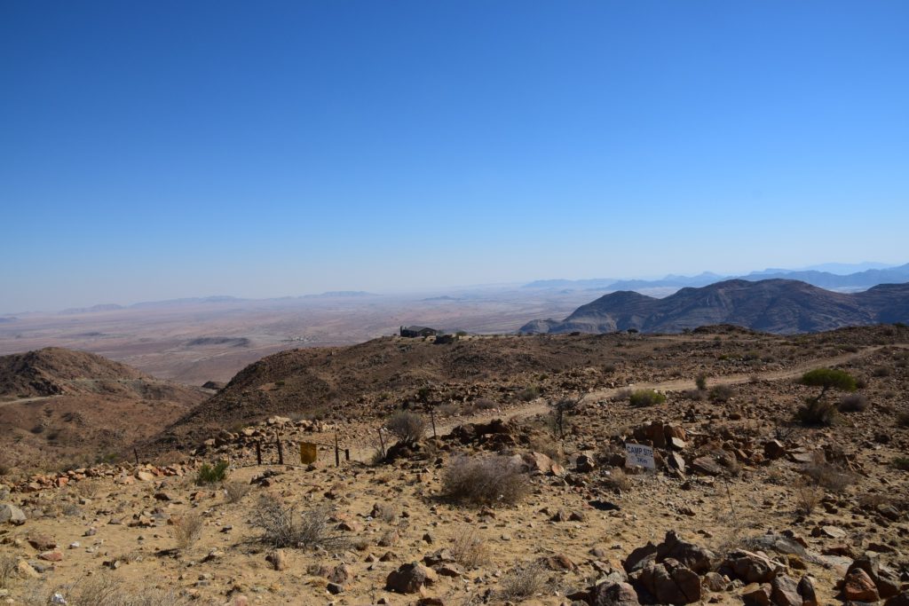 The view from the look-out point